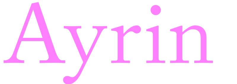Ayrin - girls name