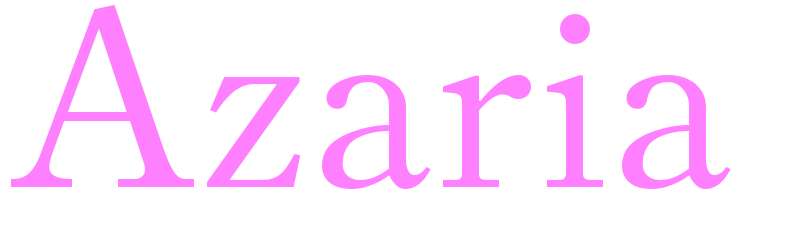 Azaria - girls name