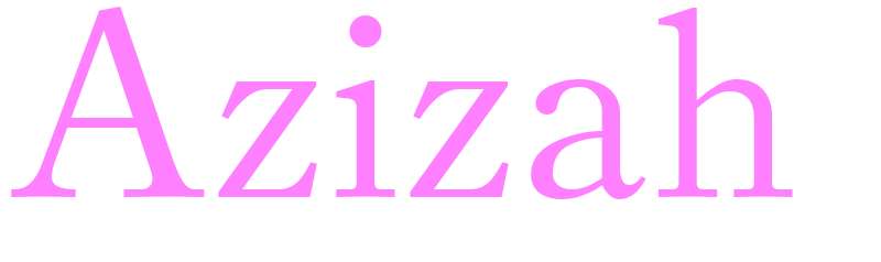 Azizah - girls name