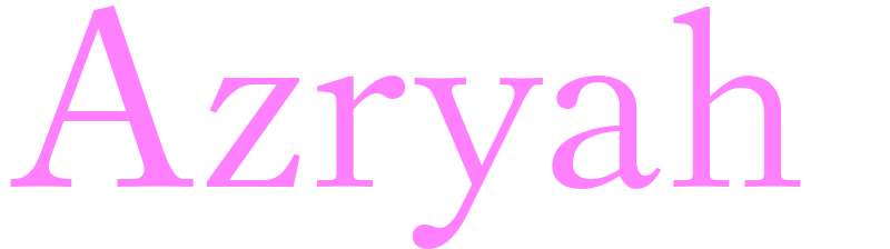 Azryah - girls name