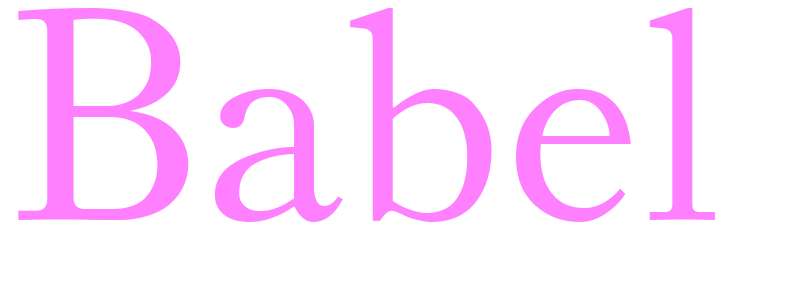 Babel - girls name