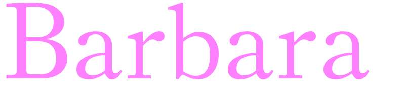 Barbara - girls name
