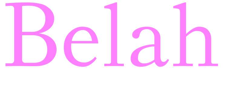 Belah - girls name