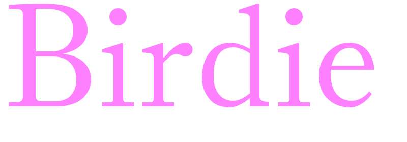 Birdie - girls name