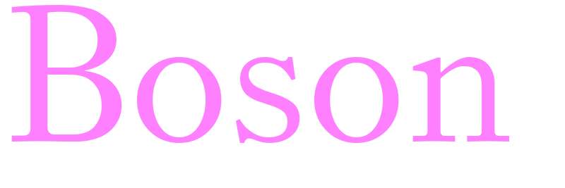 Boson - girls name