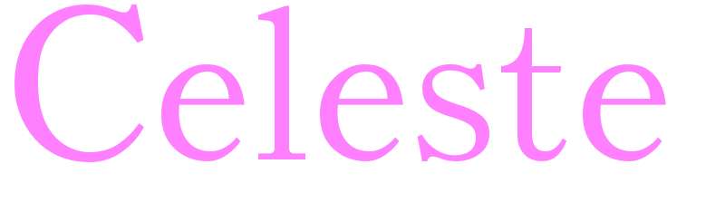 Celeste - girls name