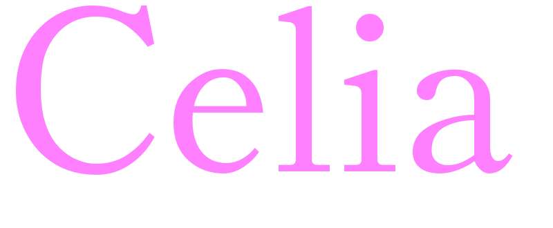Celia - girls name