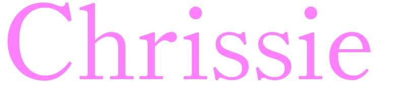 Chrissie - girls name