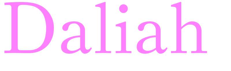 Daliah - girls name