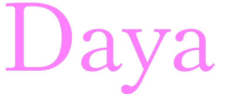 Daya - girls name