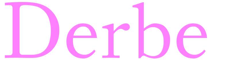 Derbe - girls name
