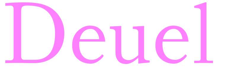 Deuel - girls name