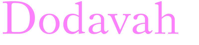 Dodavah - girls name