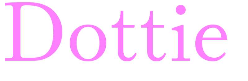 Dottie - girls name
