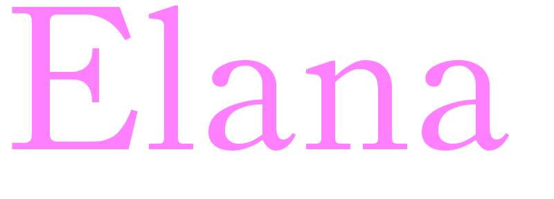 Elana - girls name