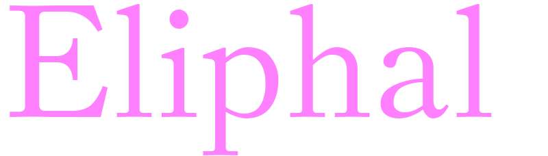 Eliphal - girls name