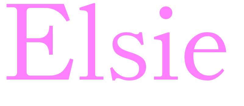 Elsie - girls name