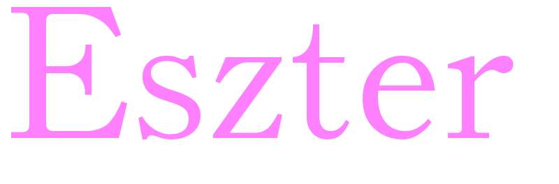 Eszter - girls name