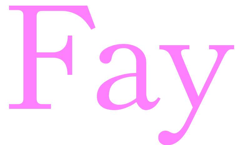 Fay - girls name