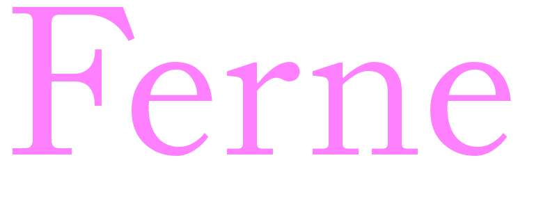 Ferne - girls name