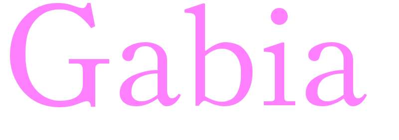 Gabia - girls name