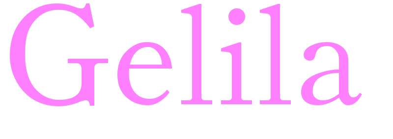 Gelila - girls name