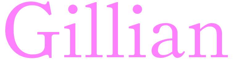 Gillian - girls name