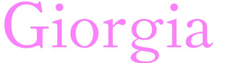 Giorgia - girls name