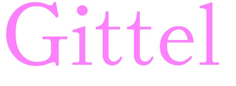 Gittel - girls name