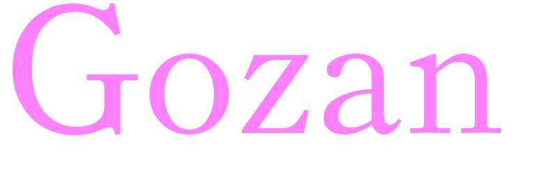 Gozan - girls name
