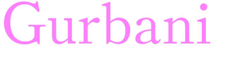 Gurbani - girls name