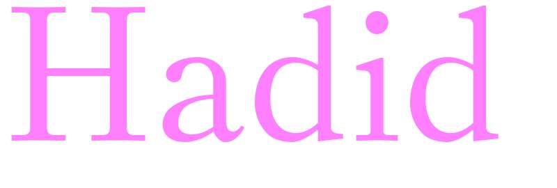 Hadid - girls name