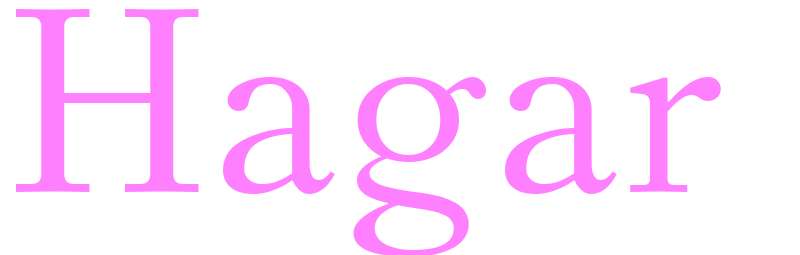 Hagar - girls name