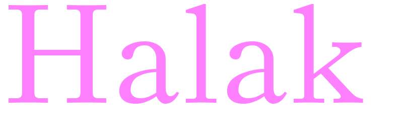 Halak - girls name