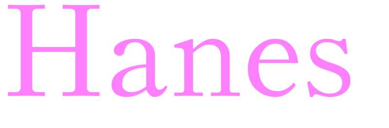 Hanes - girls name