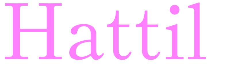 Hattil - girls name