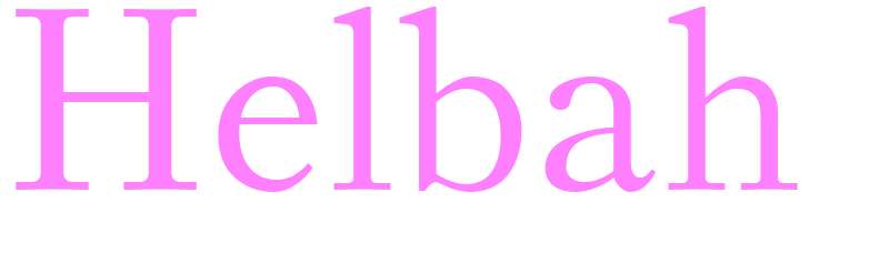 Helbah - girls name