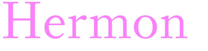 Hermon - girls name