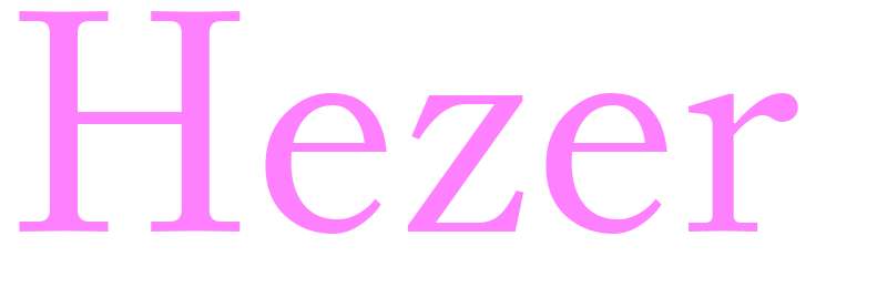 Hezer - girls name