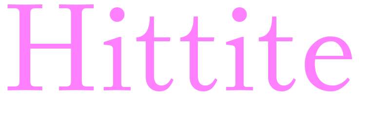 Hittite - girls name