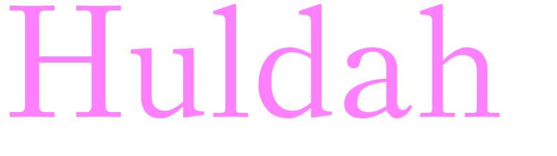 Huldah - girls name