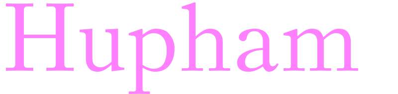 Hupham - girls name