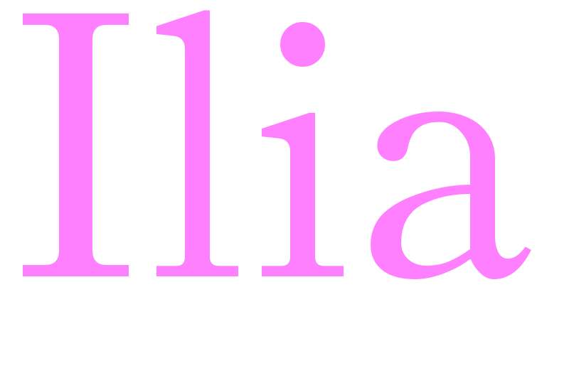 Ilia - girls name