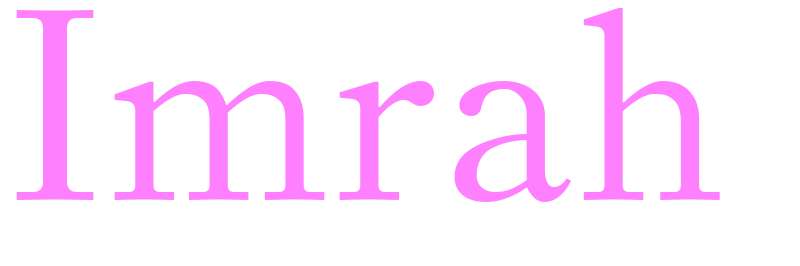 Imrah - girls name
