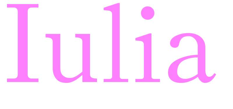 Iulia - girls name