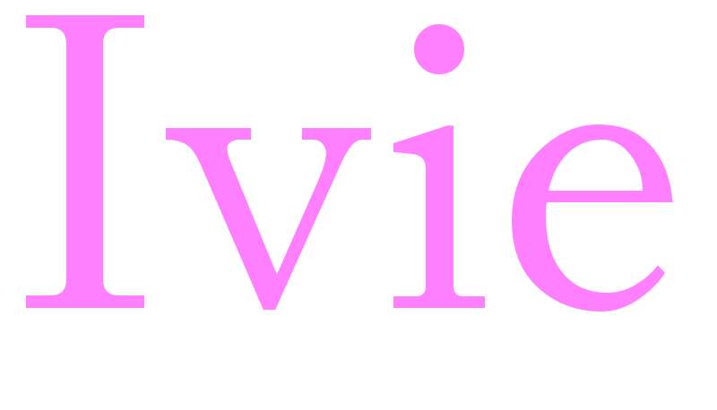Ivie - girls name