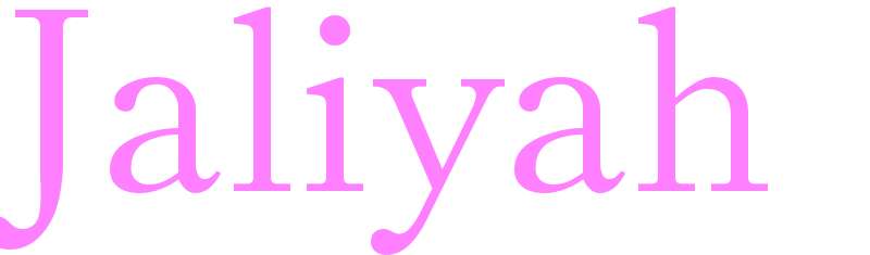 Jaliyah - girls name
