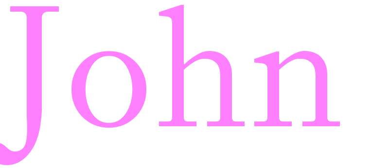 John - girls name