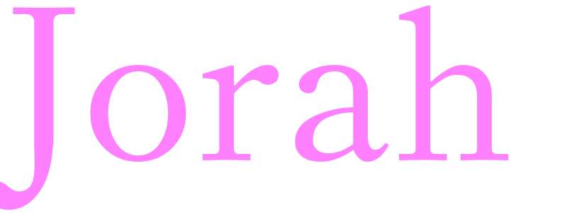 Jorah - girls name
