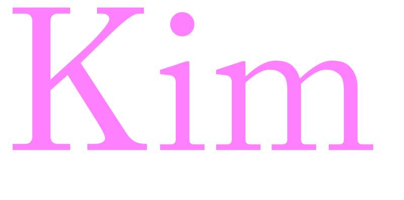 Kim - girls name